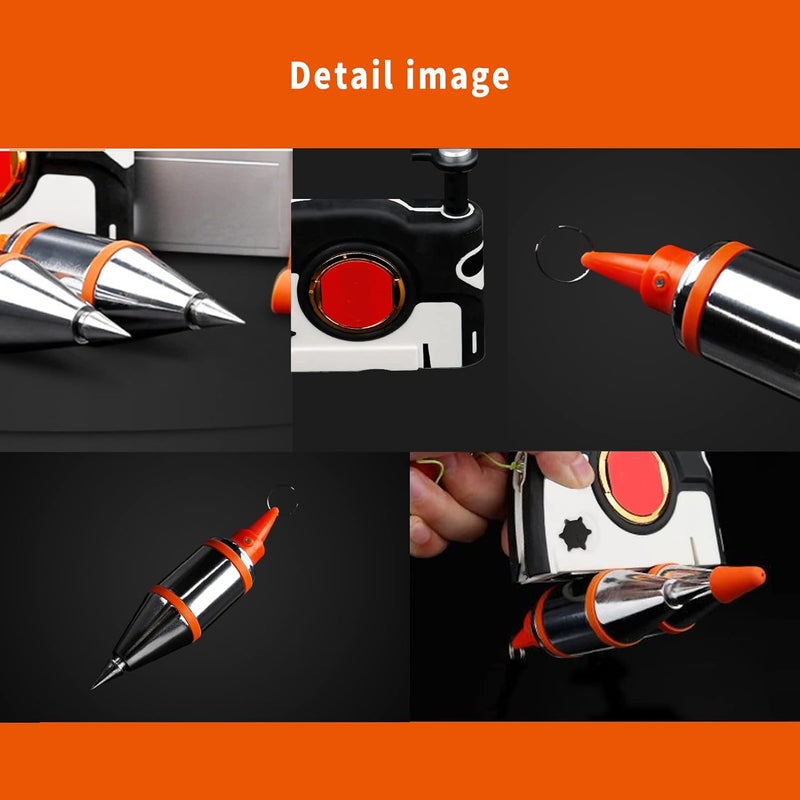 Maxmartt Plumb Bob Magnetic, Plumb Bob Setter Magnetic Plumb Rite with 4.5m Self-retracting Cord Quick-stabilizing Spool - Image 2